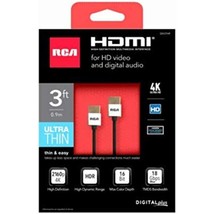 AUDIOVOX DH3THF 3&#39; Thin 4K hdmi cable - $27.47