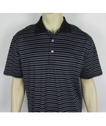 Peter Millar Polo shirt Golf short sleeve casual athletic Striped Mens Size M - $19.75