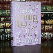 NEW EMMA By Jane Austen Soft Leather Bound Ribbon Marker Collectible Gift - £19.34 GBP
