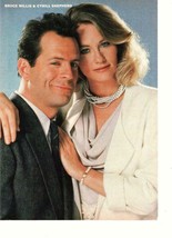 Bruce Willis Cybill Shepherd Crime Story Stars magazine pinup clipping 80&#39;s - £2.00 GBP