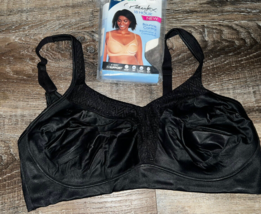 Playtex ~ Women&#39;s Full Figure Bra Black 18-Hour #4699 Bounce Control ~ 40D - £19.39 GBP