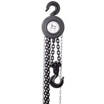 Chain Hoist 4400Lbs 2T Capacity 10Ft With 2 Heavy Duty Hooks - Black - £62.28 GBP