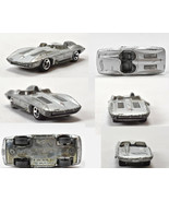 2002 Hot Wheels 1957 CORVETTE STINGRAY Chevy Die Cast Car Silver Mattel  - £6.97 GBP