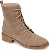 Journee Collection Women Classic Combat Boots Vienna Size US 12 Taupe Brown - £23.53 GBP