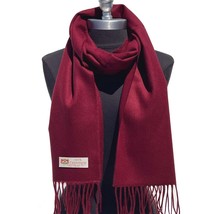 Men Womens Winter 100% Cashmere Scarf Solid Wine Made In England Soft Wool #W07 - £7.62 GBP