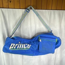 Vintage Prince 1990s Retro Multi Tennis Racquet Bag Blue Green White - $39.84