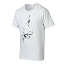 NWT Oakley Men&#39;s Graphic Tee Piked Skull T-Shirt WHITE - £22.66 GBP