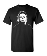 Michael Myers Mask Halloween T-Shirt High Quality Cotton Men and Women - $30.07 CAD