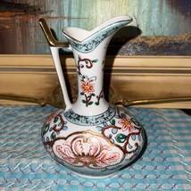 Vintage Hand Painted Lenwile Ardalt Fine China Pitcher Vase Made in Japan - $19.60