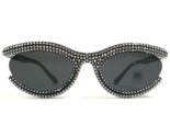 Swarovski Sunglasses SK6006 100187 Polished Black Sparkly Crystals Black... - $233.53