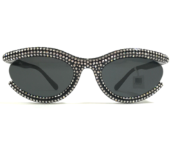 Swarovski Sunglasses SK6006 100187 Polished Black Sparkly Crystals Black Lenses - £186.12 GBP