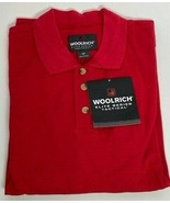 Woolrich Elite Series Long Sleeve Red Polo Shirt, Wrinkle Resist, Pen Po... - £16.21 GBP