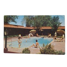 Postcard Ranch House Motor Hotel Swimming Pool Scene Denver Colorado Chrome - $6.98