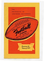 University of Southern California 1955 Alumni Men&#39;s Football Dinner 1930 Team  - £180.20 GBP