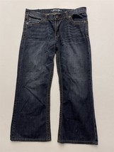 Seven7 Jeans 36 x 26 Boot Cut Bold Stitch Studded Back Pocket Denim Jeans - $24.99