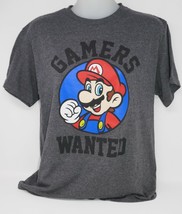 Nintendo Super Mario Bros. Gamer&#39;s Wanted Large Graphic T-Shirt - $19.99