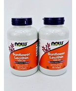 Now Foods Sunflower Lecithin 1200mg 100 Softgels Nervous System Lot 2 BB... - €23,77 EUR