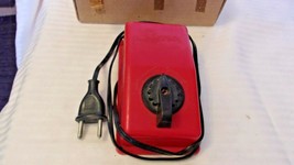 HO Scale Lima Power Pack Transformer Red, Euro Plug, Vintage For Parts or Repair - $57.00