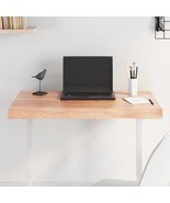 vidaXL Table Top Light brown Solid oak wood 31.5 x 15.7 in - €266,64 EUR