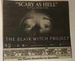 The Blair Witch Project Vintage Movie Print Ad  TPA10 - $5.93