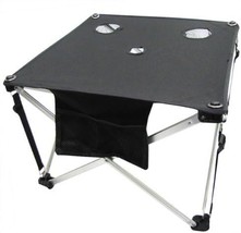 Folding Fabric Picnic Table Beverage Stand For Camping And The Beach. - £39.91 GBP