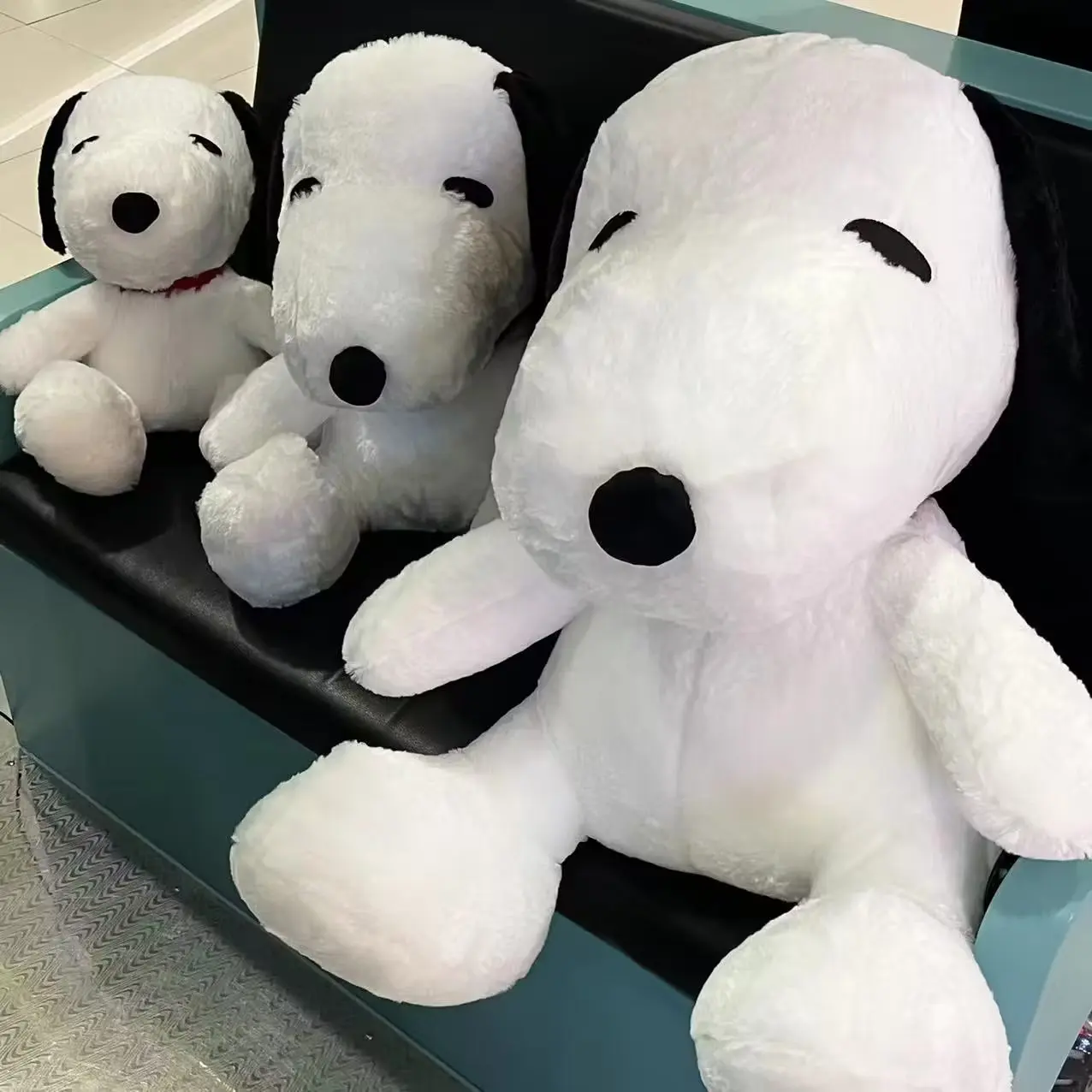 80 cm MINISO Snoopy Plush Big Size Snoopy Lazy Styleation - £54.38 GBP