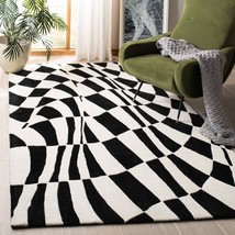 3D Illusion Abstract Hand Tufted Rug Designer Wool Tuft Rug 3x5 5X8 8X10 9X12  - £148.01 GBP