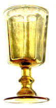 4 LENOX Paneled Glass Peach or Golden 6&quot; Water/Juice/Wine Glass Goblets 10oz. - £42.71 GBP