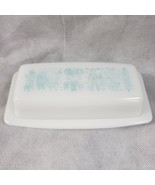 Butterprint PYREX Serve N Store Butter Dish Turquoise Amish Blue Vtg Mil... - $1,390.07 MXN