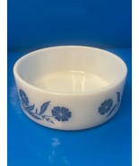 Vintage Serving Bowl, Cornflower Milk Glass Candy Dish, Hazel Atlas Blue... - $24.75