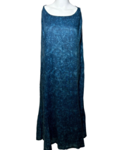 Lauren Ralph Lauren Maxi Dress Women&#39;s 22W 2X Blue Linen Lined Sheath Maxi - AC - £31.38 GBP