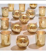 DEVI 24pcs Assorted Gold Votive Candle Holders - $19.68