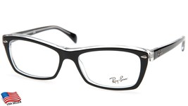 NEW Ray Ban RB 5255 2034 Black Transparent EYEGLASSES Frame 53-16-135 B33mm  - £97.91 GBP