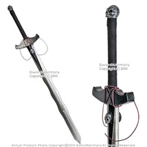 44&quot; Long Black Demo Skull LARP Foam Sword Fantasy Latex Anime Cosplay - £28.92 GBP