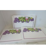 3 PACKAGES OF 11 X 7 SIGNS GRAPES &amp; WINE MOTIF 100 PC PER PACKAGE MANY U... - $6.88