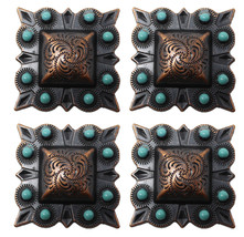 4 Conchos Rhinestone Horse Saddle Western Rodeo Bridle Berry CO64 - $455.59 MXN