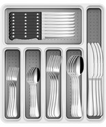 49-Piece Stainless Steel Silverware Set With Cutlery Organizer, Service ... - $64.99