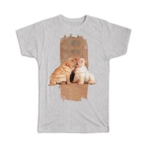 Sharpei Kissing : Gift T-Shirt Dog Pet Funny Cute Canine Pets Dogs - £14.26 GBP