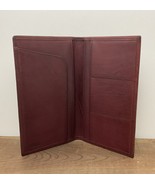 VINTAGE COACH Cordovan Leather Checkbook / Credit Card Bi Fold Wallet RARE - $1,391.02 MXN