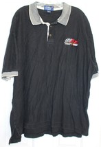 Mens black/white Bud Budweiser Nascar Vintage polo shirt 2XL - £6.38 GBP