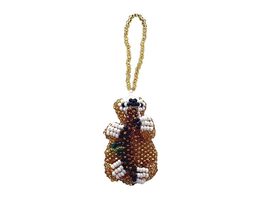 Beaded Sloth Hanging Animal Figurine Ornament Czech Glass Seed Bead Dang... - £16.07 GBP