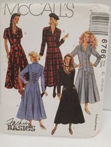 VTG 1993 McCall&#39;s Pattern 6766 Cottagecore Style Dresses Misses&#39; Size 10,12,14 - £7.06 GBP
