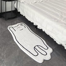 Cute Cat Rug Carpet for Bedroom, Cartoon Dog rug, non-slip bathmat, Kawaii  - £48.98 GBP