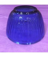 WOW Pyrex Cobalt Blue Ribbed Small Mixing Bowl 3 Cup # 7401-S USA Vintage - $27.75
