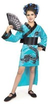 Dragon Lady Teal Blue Elite Ninja Halloween Costume Girls Large 12-14 NEW - $18.95