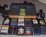 Atari 2600 4 SWITCH w/  joysticks,  adapter, 13 GAMES ALL TESTED To Work - £117.67 GBP