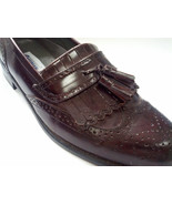 vintage Freeman leather tassel wingtip loafers size 9M - $573.00 MXN