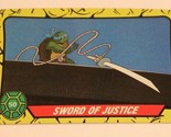 Teenage Mutant Ninja Turtles Trading Card Number 50 Sword Of Justice - $1.97