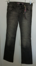 HOT TOPIC RANK 30 YRS OF PUNK LADIES GRAY BOOTCUT JEANS-1-NWT-$39-COTTON... - $34.00