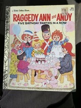 Vintage children stories a Little Golden Book Raggedy Ann And Andy 107-34 89cent - £11.74 GBP